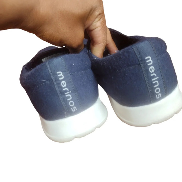 Merinos Men's Slip-Ons Navy/White Size 9 - Picture 3 of 16